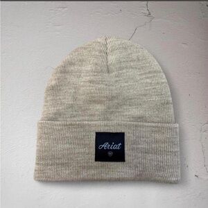 Ariat Knit Cuffed Beanie in Light Heather Gray